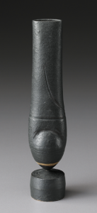 A 1974 ‘Cycladic’ vase covered with smooth black glaze brought $22,500 in the Stern Collection sale. Phillips image